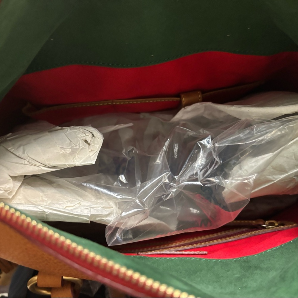 Dooney & Bourke “The Smith Bag” Tan Leather Shoulder Bag - Picture 4 of 7